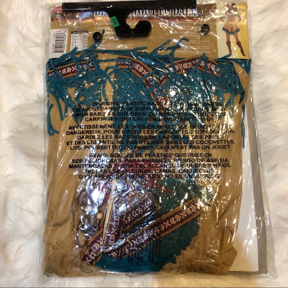 Buckskin Beauty / Pocahontas Costume Adult M NEW - Picture 3 of 5